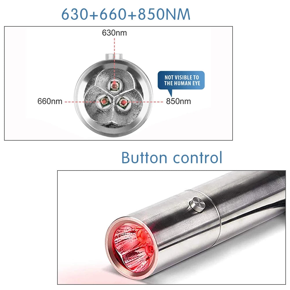 LED Infrared & Red Light Therapy Torch